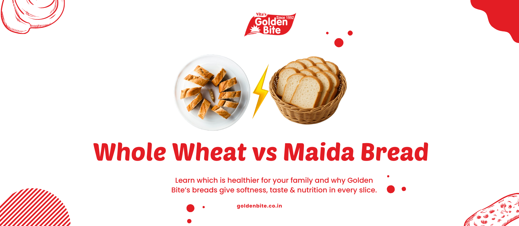 Whole Wheat Bread vs Maida Bread